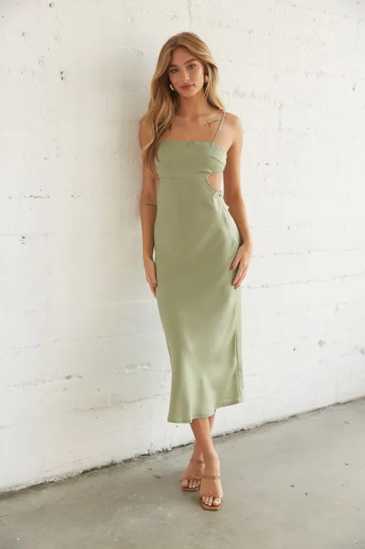 Hera Cut Out Midi Dress sold by American Threads