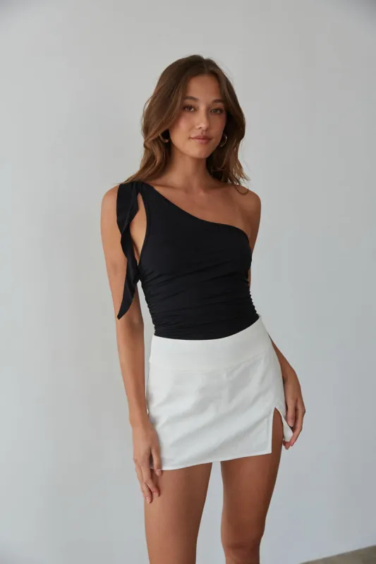 Paisley Linen Mini Skort sold by American Threads