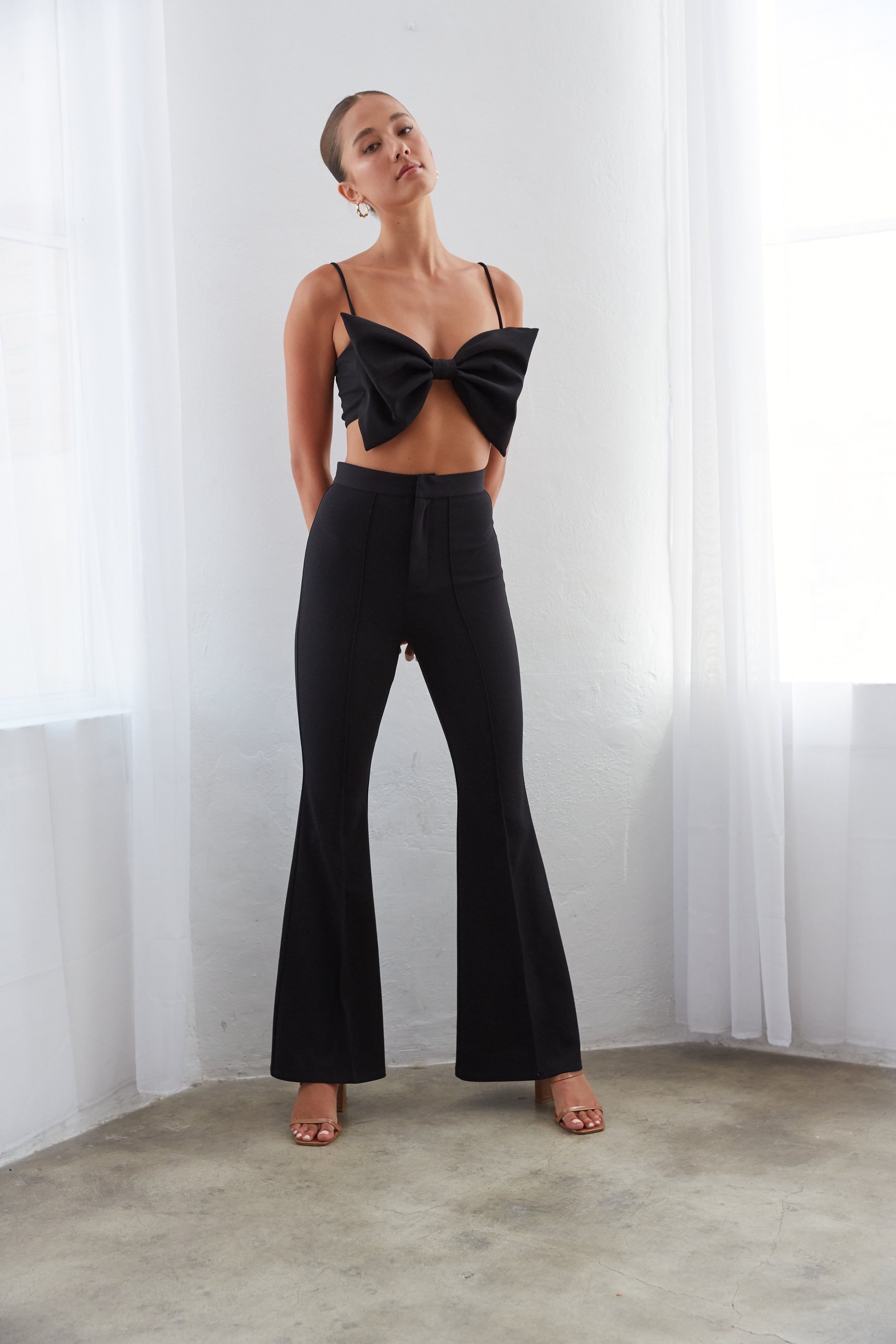 Suzie Panel Flare Pants sold by American Threads