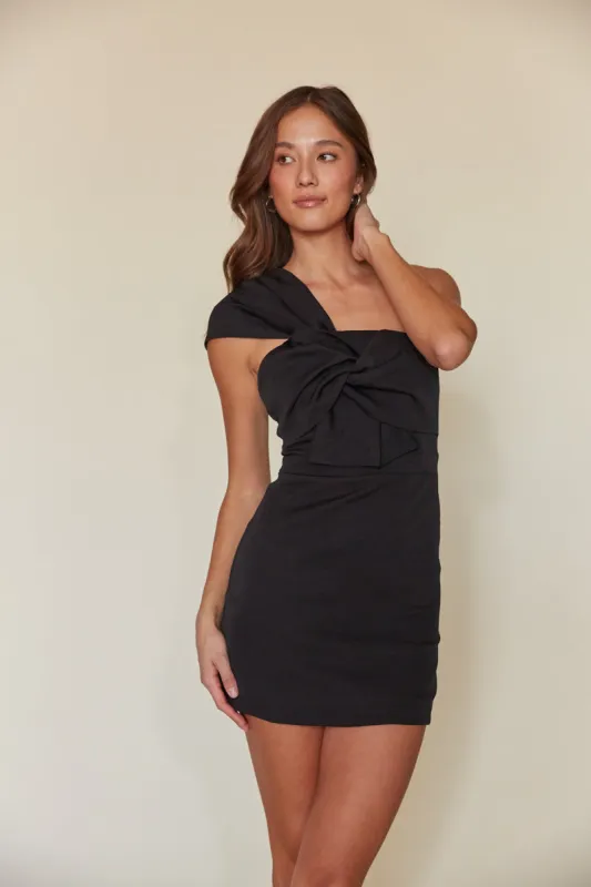 Zola One Shoulder Mini Dress sold by American Threads