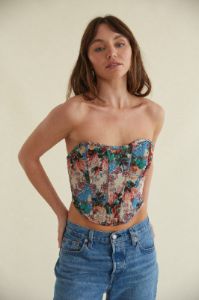 Issy Tapestry Corset Top sold by American Threads
