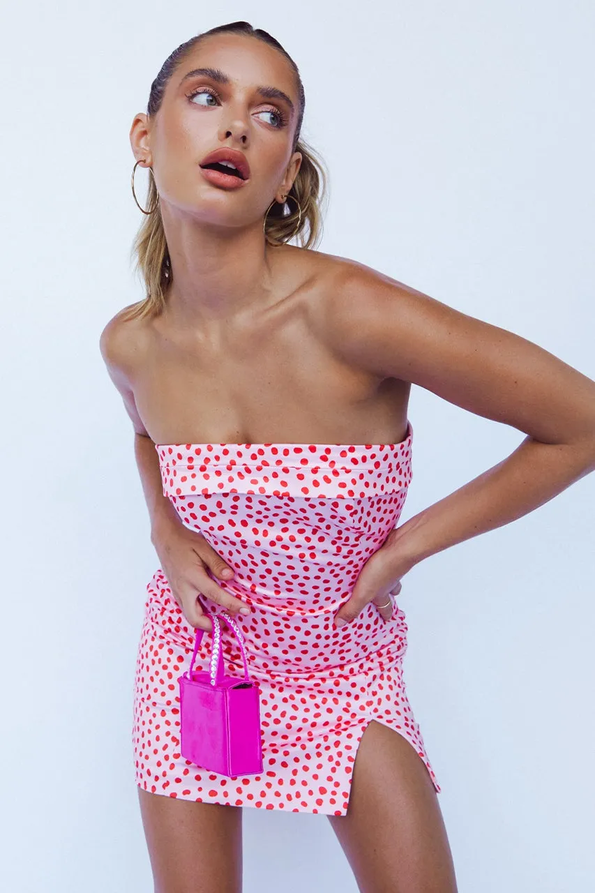 Jade Satin Mini Dress in Cocoelle sold by American Threads product image thumbnail 4