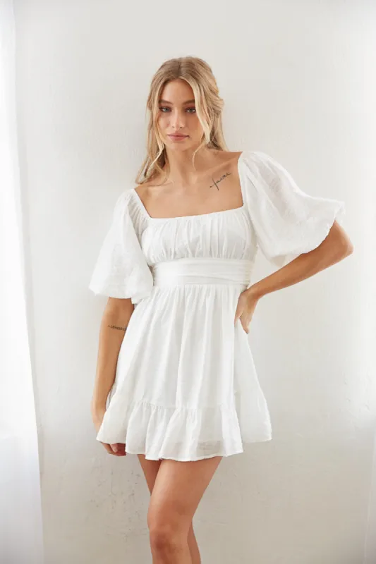 Laken Puff Mini Dress sold by American Threads