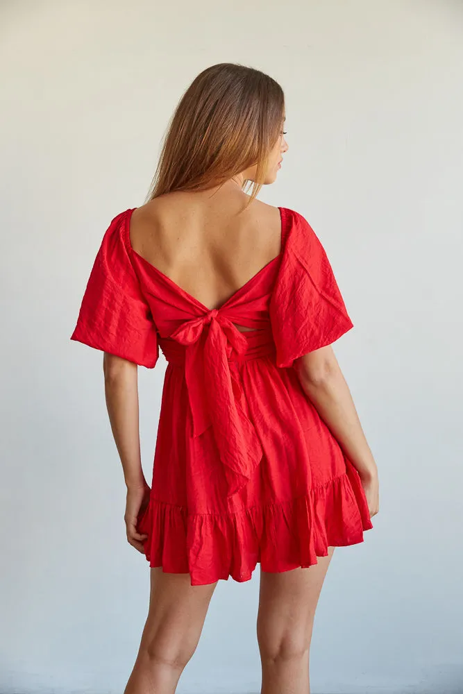 Laken Puff Mini Dress sold by American Threads product image thumbnail 3