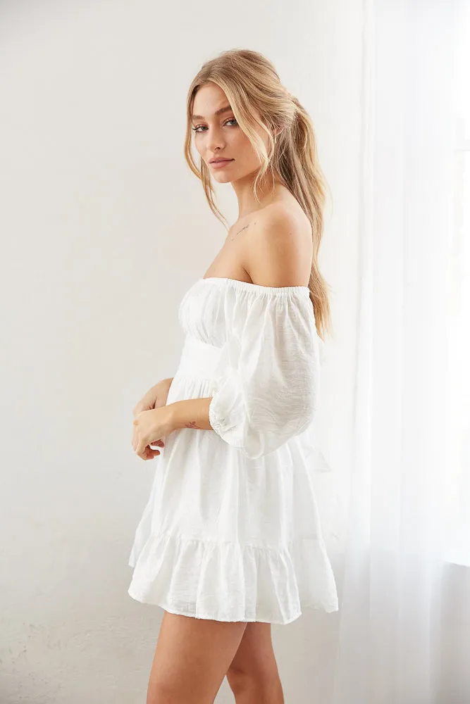 Laken Puff Mini Dress sold by American Threads product image thumbnail 4