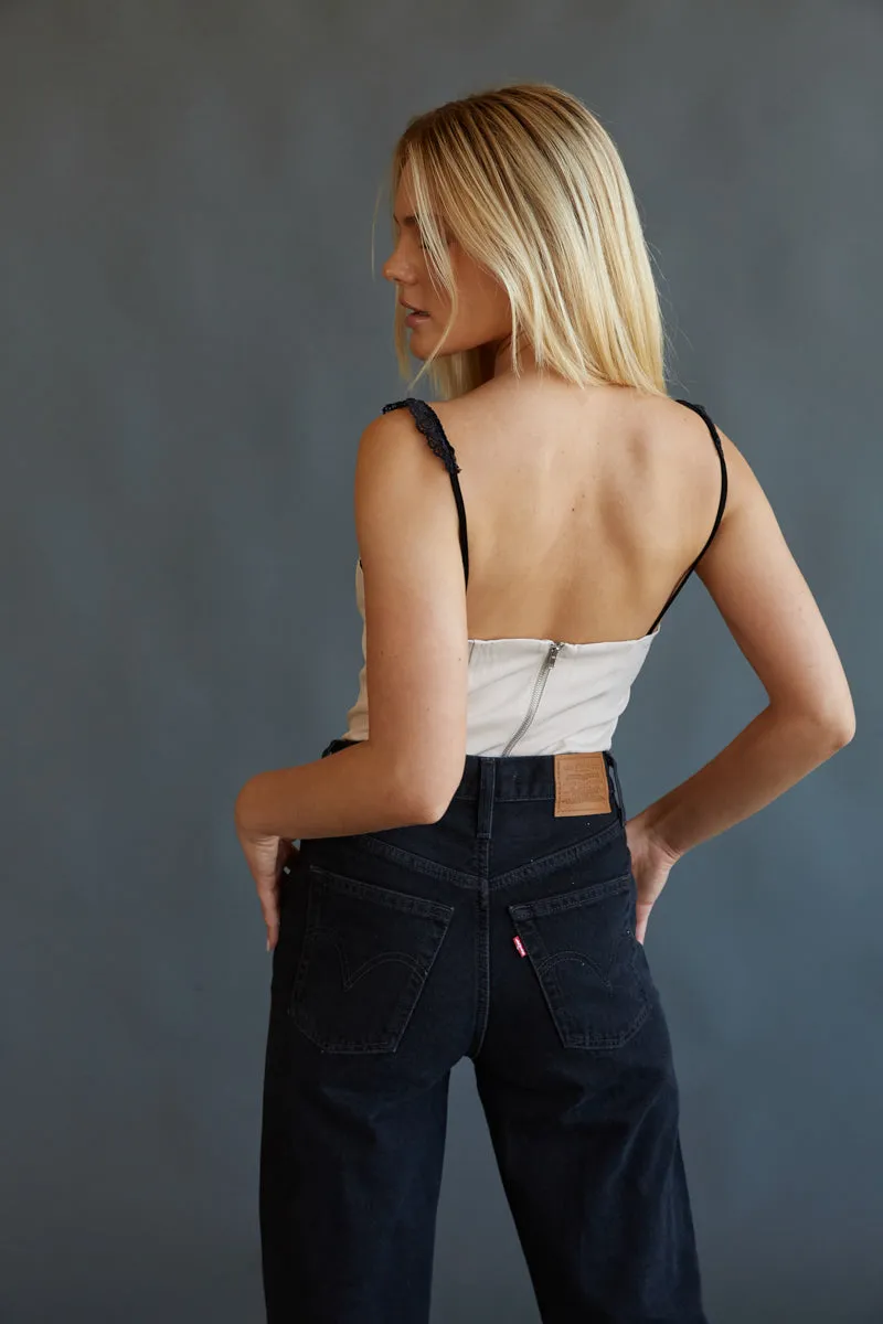 Ayla Contrast Corset Top sold by American Threads product image thumbnail 2