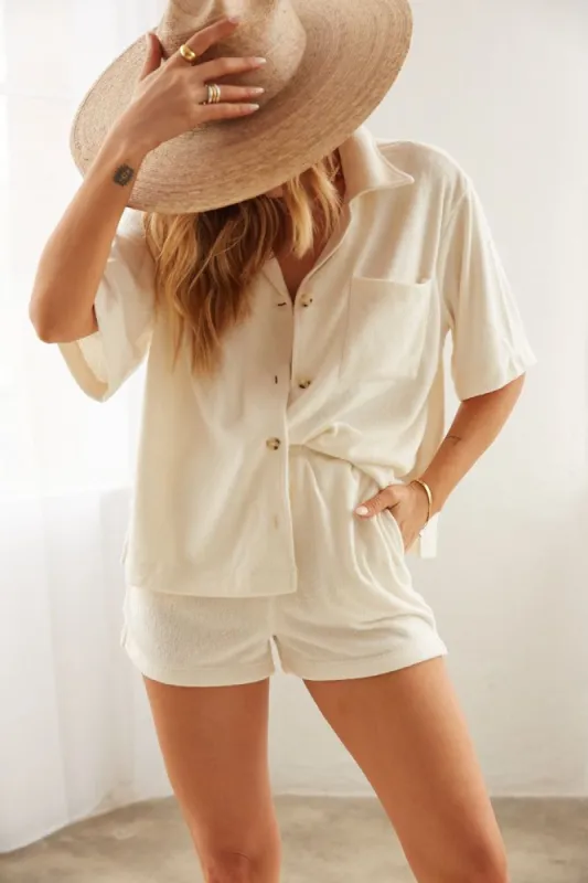 Cameron Terry Button Up Shirt sold by American Threads