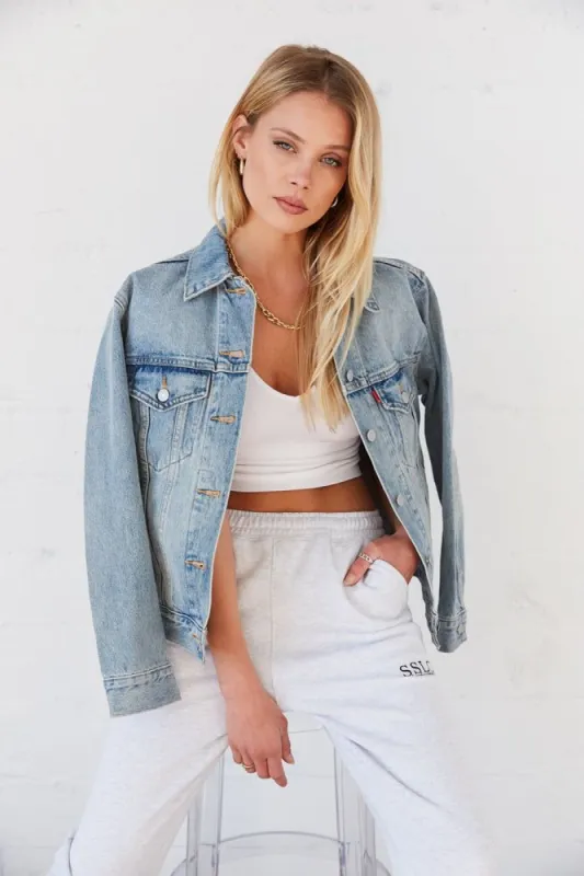 Levi's Ex-Boyfriend Trucker Denim Jacket For Real made by American Threads