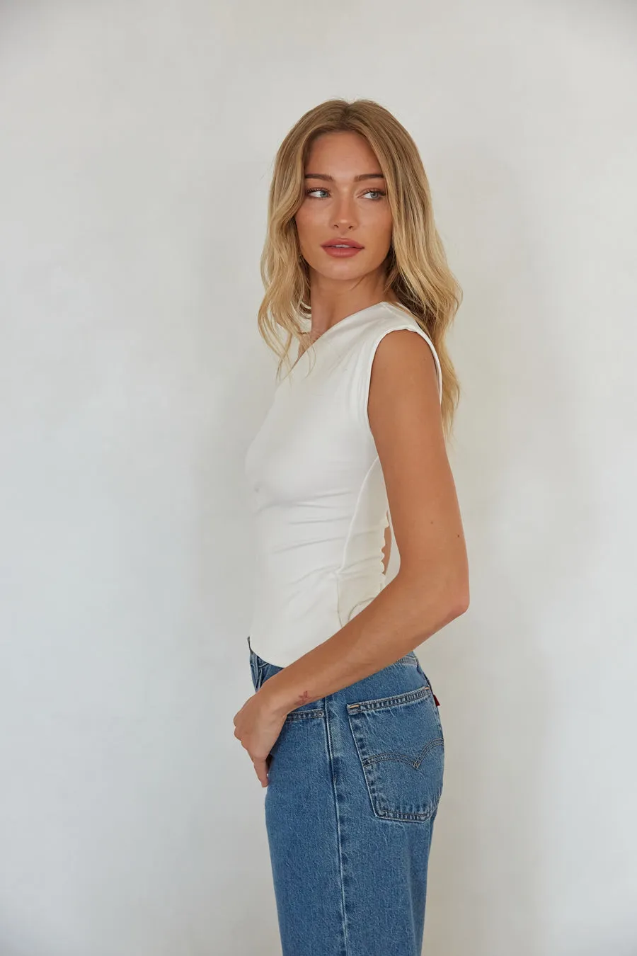 Bryce One Shoulder Top sold by American Threads product image thumbnail 5