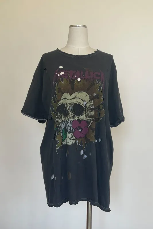 Metallica Flower Skull Vintage Tee sold by American Threads