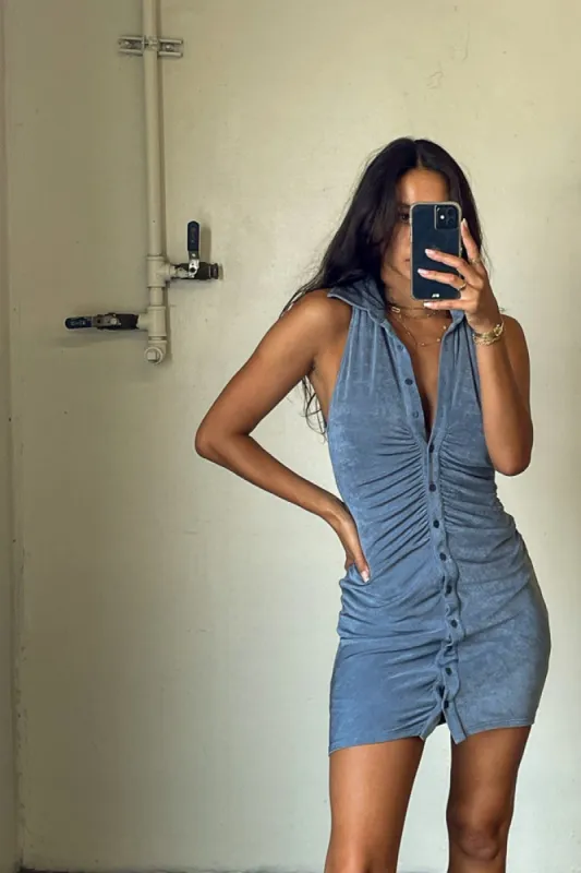 Darcy Collared Mini Dress sold by American Threads