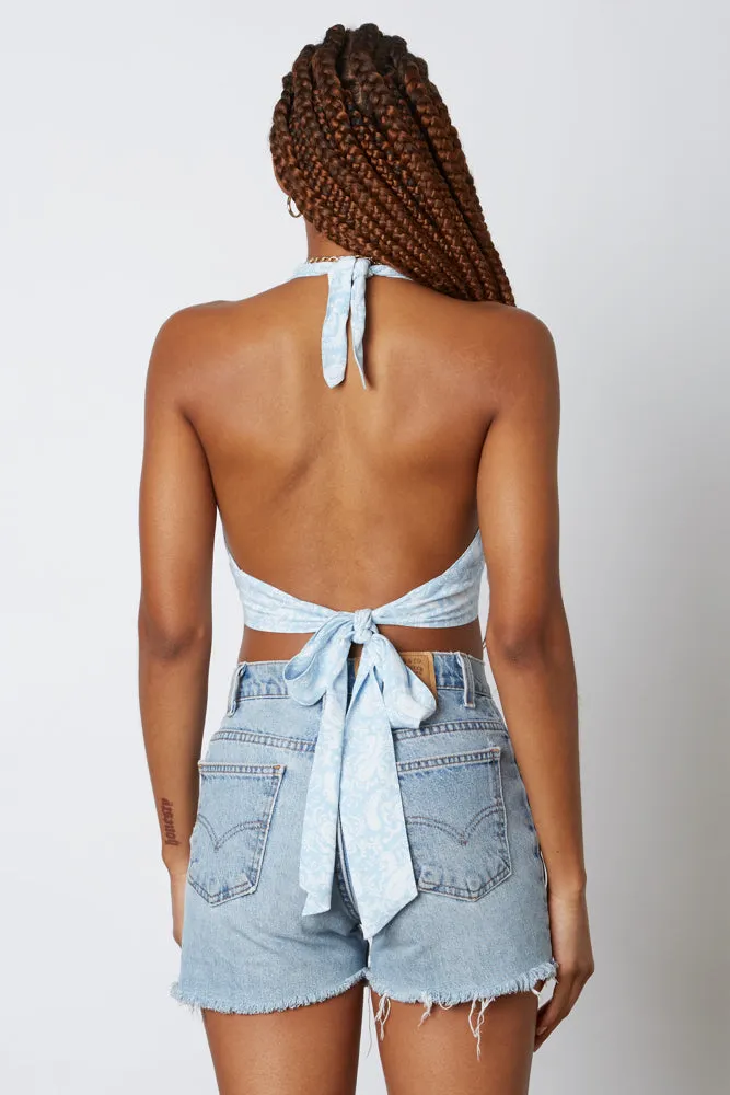 Riley Paisley Halter Tank Top sold by American Threads product image thumbnail 5