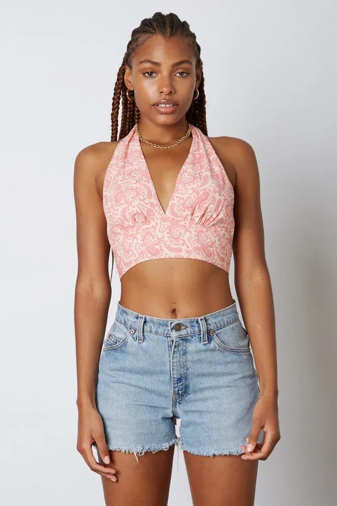 Riley Paisley Halter Tank Top sold by American Threads product image thumbnail 2