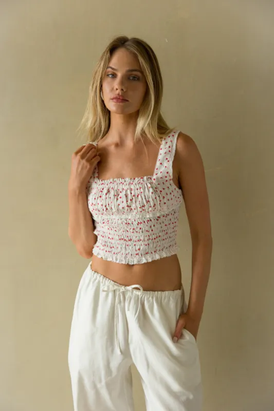 Posie Picnic Smocked Top sold by American Threads