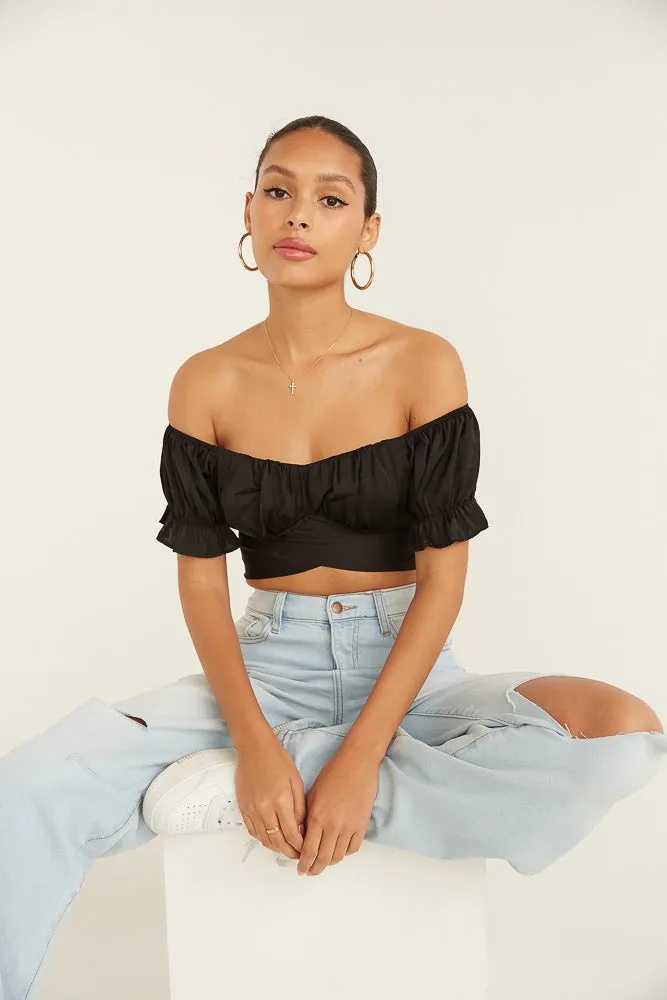 Mara Puff Crop Top sold by American Threads product image thumbnail 5