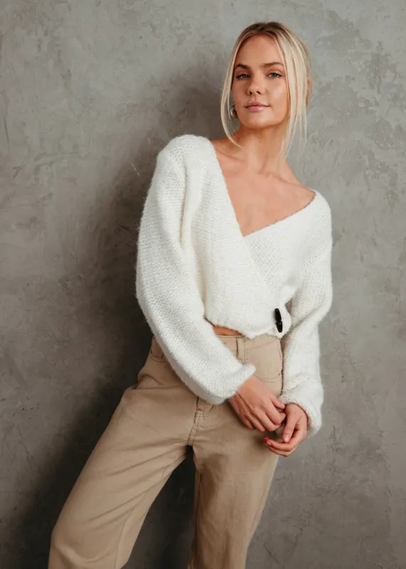 Izzy Wrap Sweater sold by American Threads