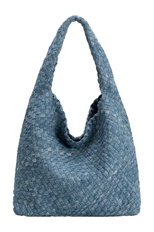 Johanna Denim Large Shoulder Bag sold by American Threads
