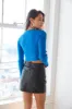 Elias High-Rise Faux Leather Mini Skirt sold by American Threads