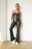 Billie Faux Leather Bustier Top sold by American Threads