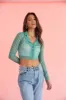 Julissa Floral Mesh Top sold by American Threads