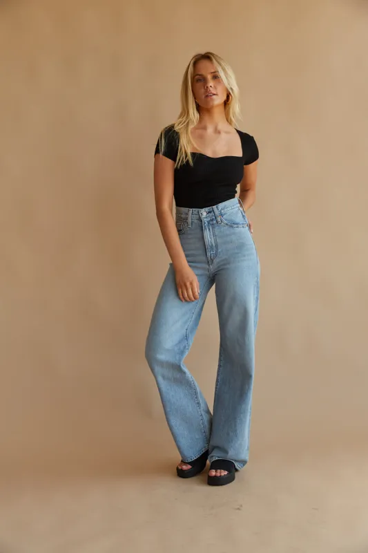 Levi's Ribcage Wide Leg Jeans Far and Wide sold by American Threads
