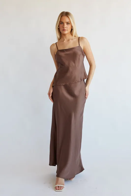 Amiri Satin Maxi Skirt sold by American Threads