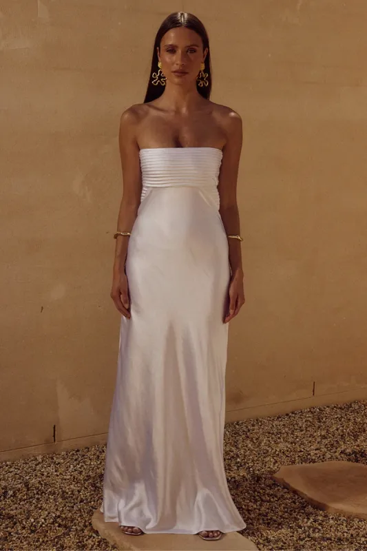 Adina Strapless Maxi Dress sold by American Threads