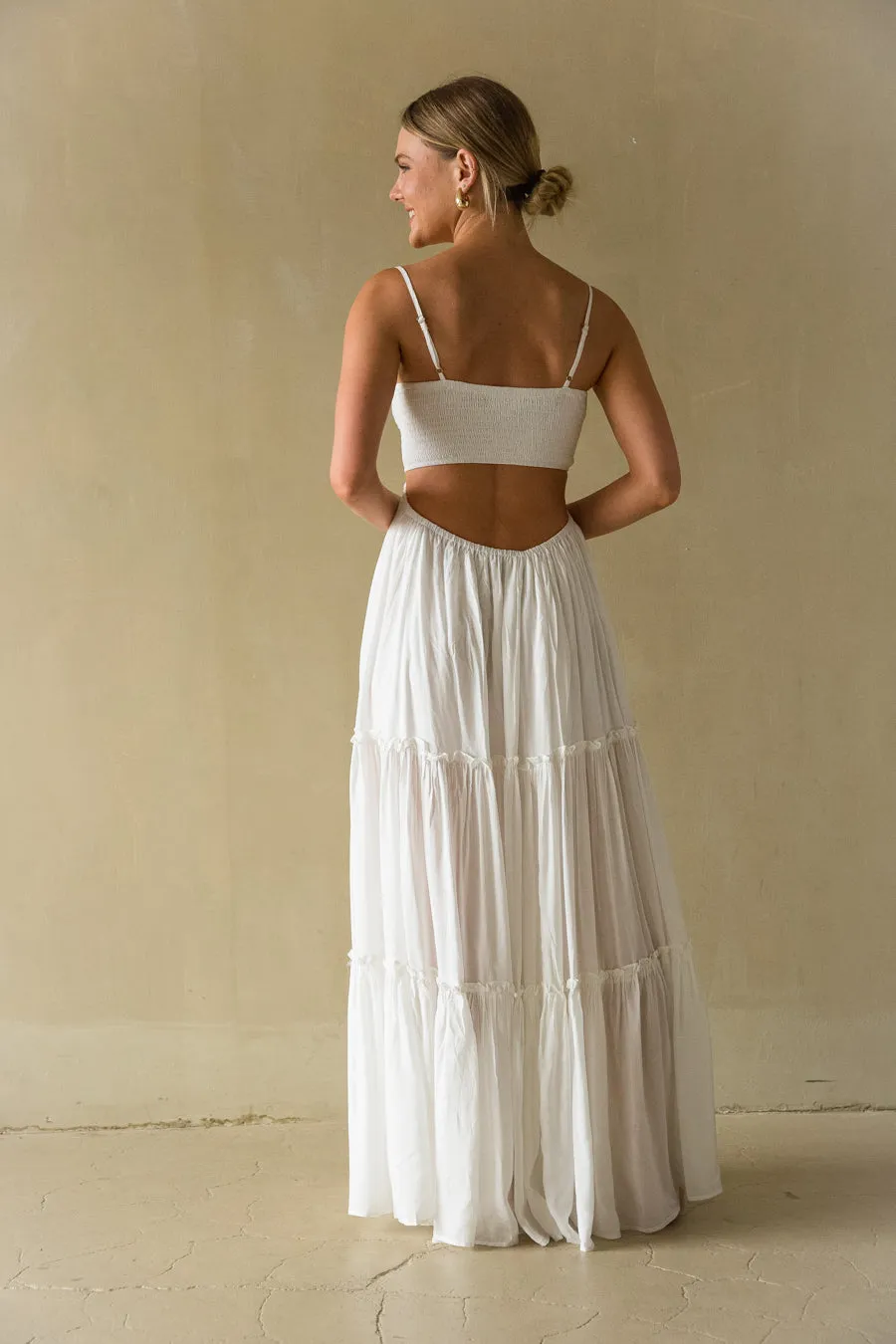 Aylani Lace Cutout Maxi Dress sold by American Threads product image thumbnail 3