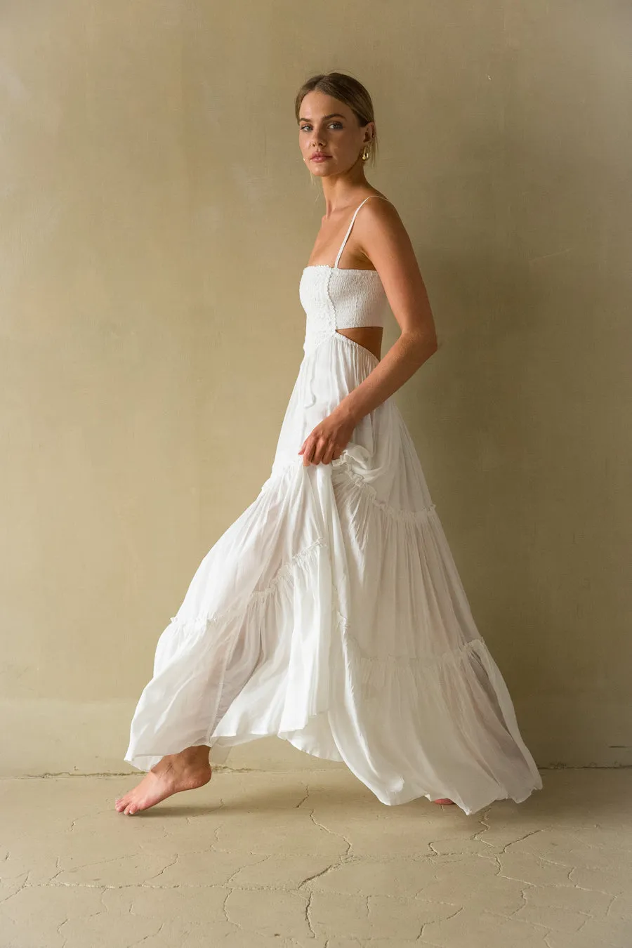 Aylani Lace Cutout Maxi Dress sold by American Threads product image thumbnail 4