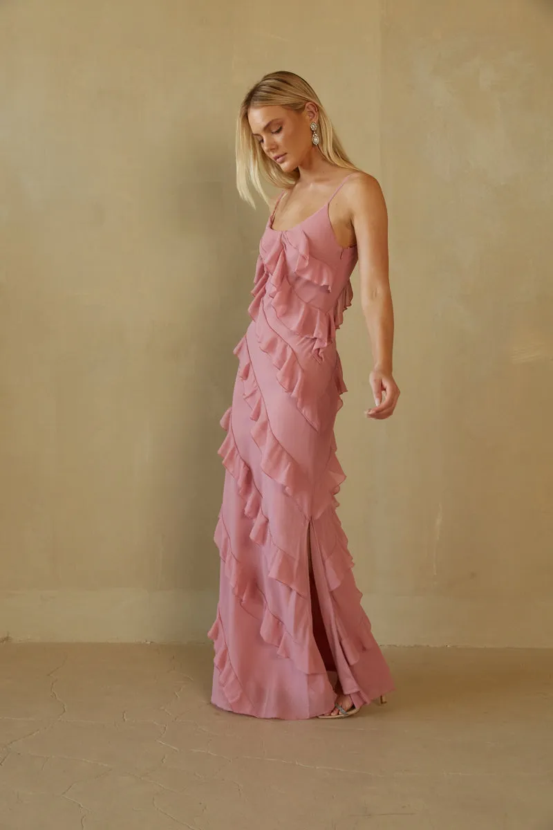 Elizabeth Tiered Ruffle Maxi Dress sold by American Threads product image thumbnail 4