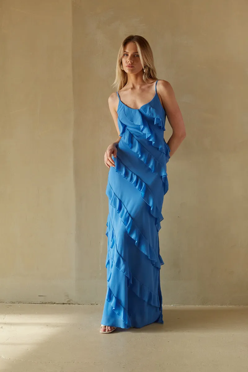 Elizabeth Tiered Ruffle Maxi Dress sold by American Threads product image thumbnail 2