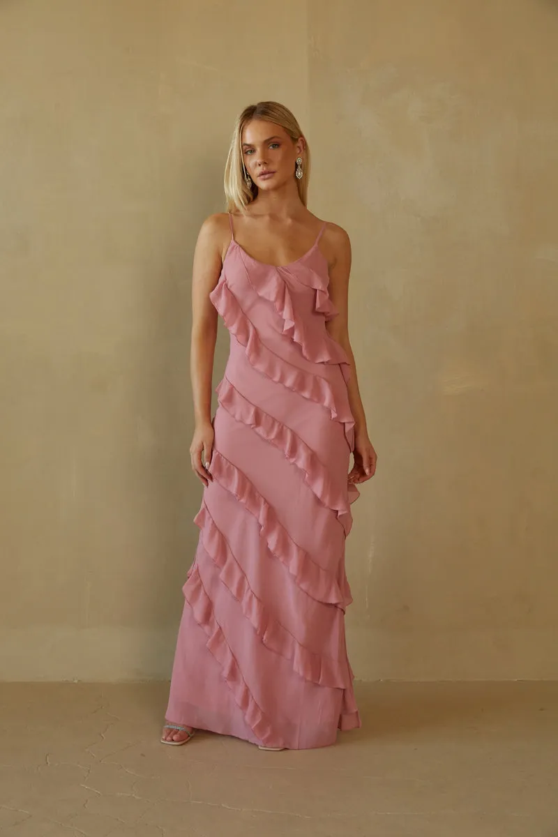 Elizabeth Tiered Ruffle Maxi Dress sold by American Threads product image thumbnail 5