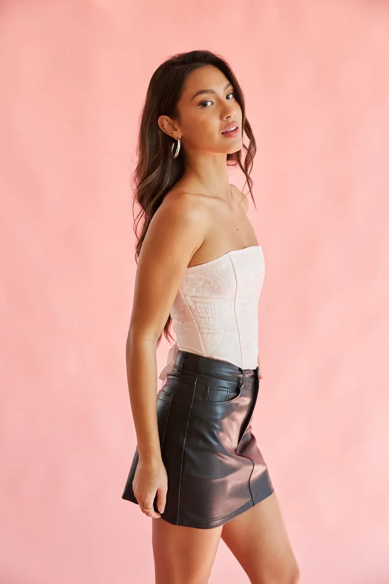 Blaire Strapless Tapestry Corset Top sold by American Threads product image thumbnail 3