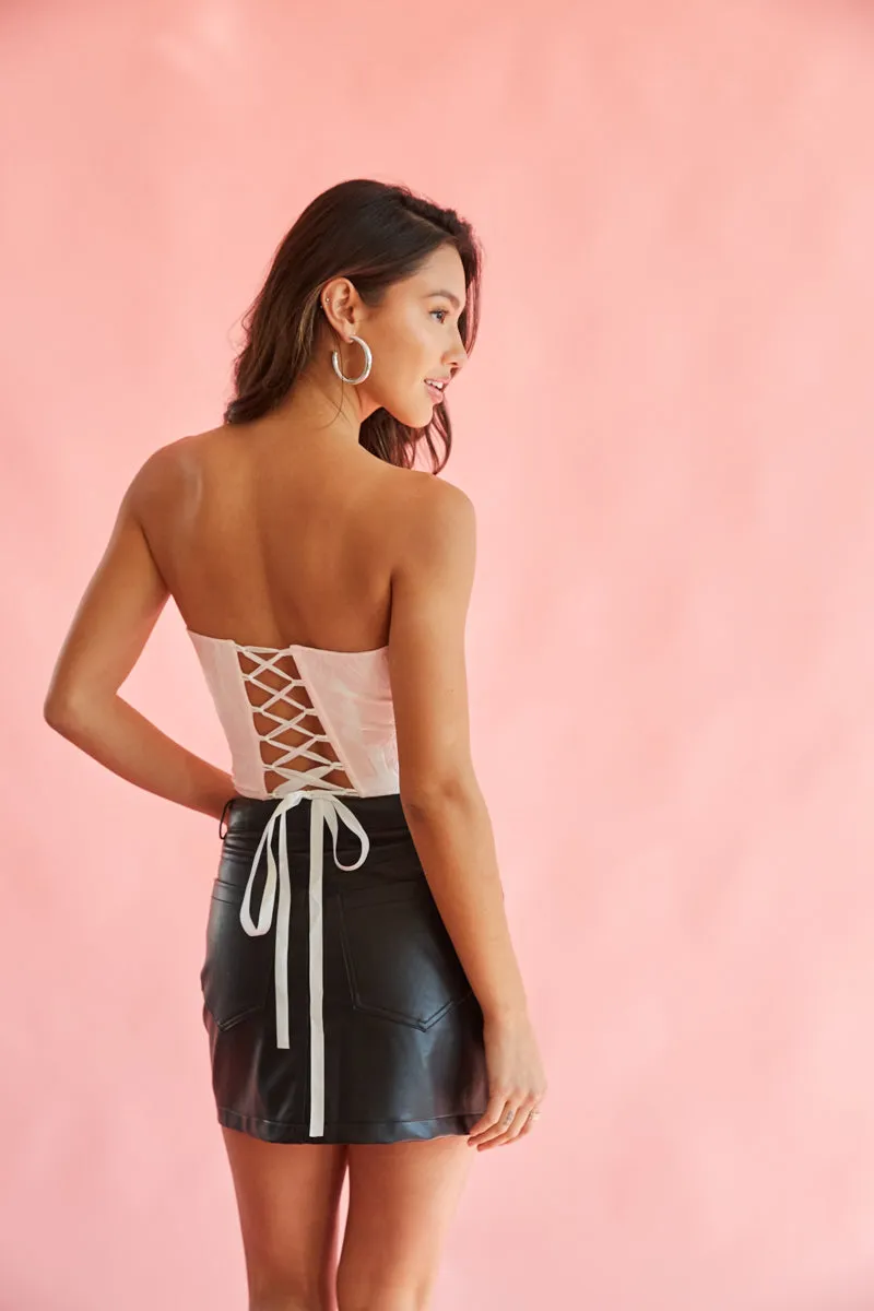 Blaire Strapless Tapestry Corset Top sold by American Threads product image thumbnail 2