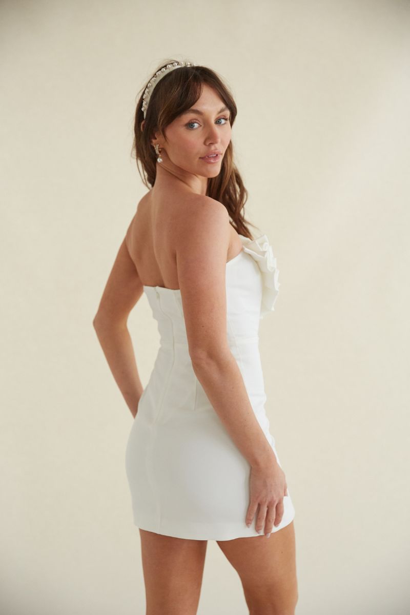 Julianna Rose Dress in White sold by American Threads product image thumbnail 2