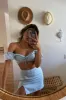 Andrea Linen Crop Top sold by American Threads