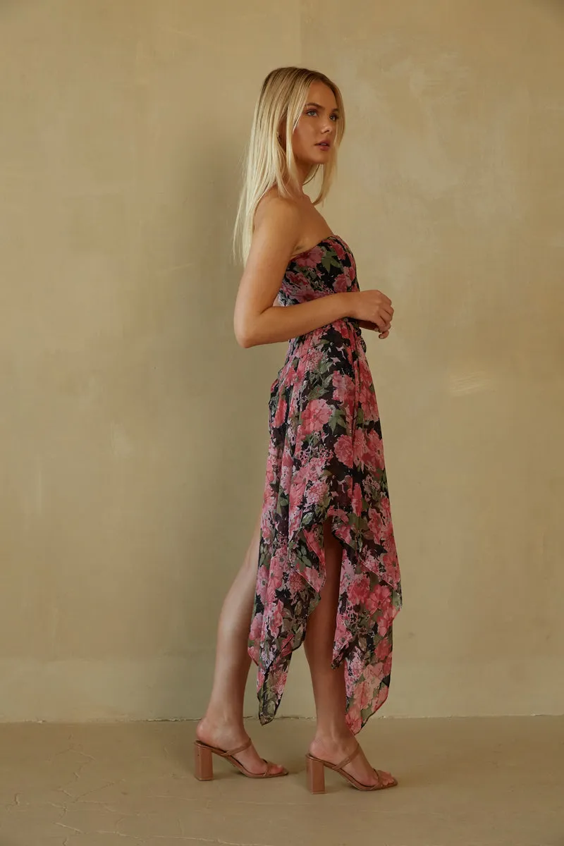 Eden Strapless Drape Bodycon Mini Dress sold by American Threads product image thumbnail 3