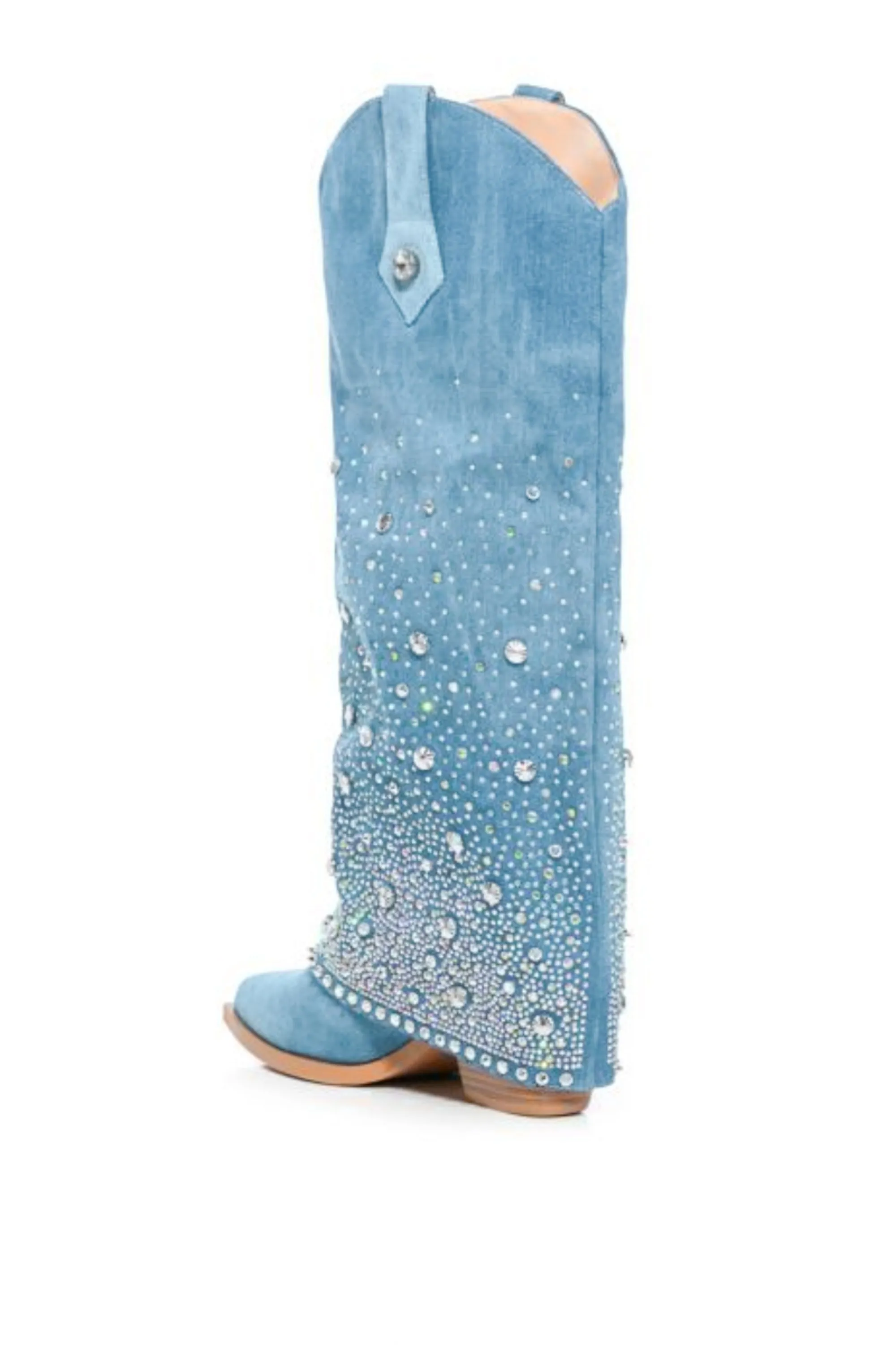 Azalea Wang Mellow Denim Western Boots sold by American Threads product image thumbnail 5