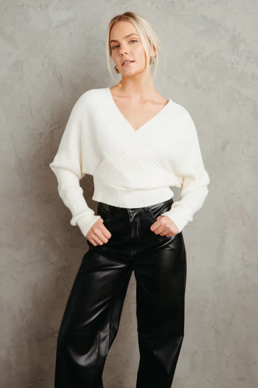 Charmaine Open Back Sweater made by American Threads