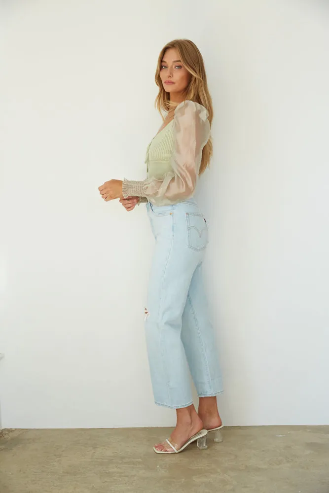 Levi's Ribcage Straight Ankle Jeans Ojai Up sold by American Threads product image thumbnail 5