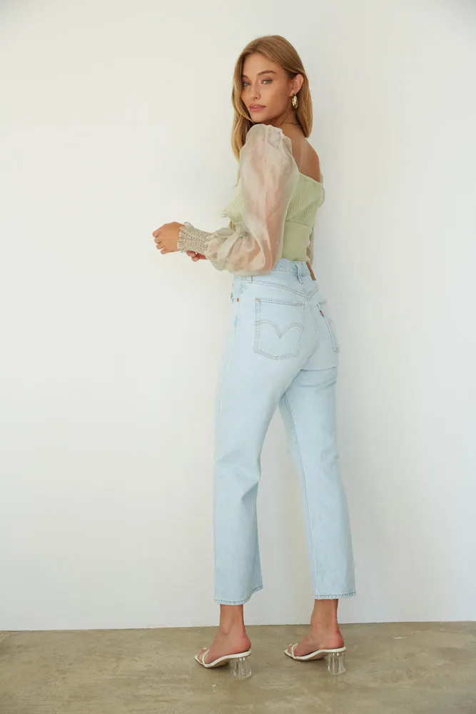 Levi's Ribcage Straight Ankle Jeans Ojai Up sold by American Threads product image thumbnail 4