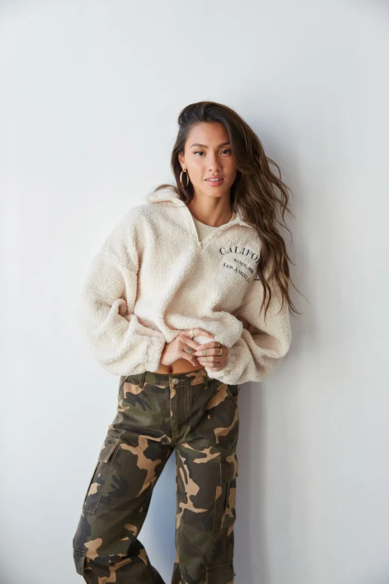 Ally California Sherpa Pullover sold by American Threads product image thumbnail 3