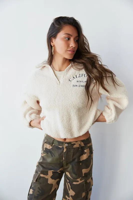 Ally California Sherpa Pullover sold by American Threads