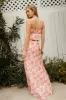 Rosetta Floral Satin Maxi Skirt sold by American Threads