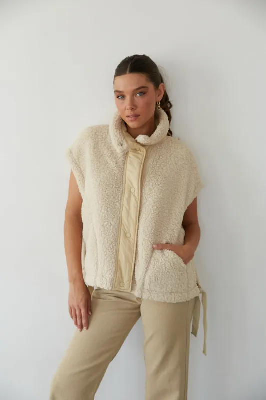 Teddy Sherpa Plush Vest sold by American Threads