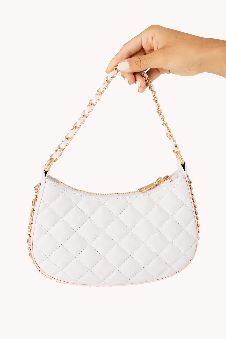Adia Quilted Chain Shoulder Bag sold by American Threads product image thumbnail 2