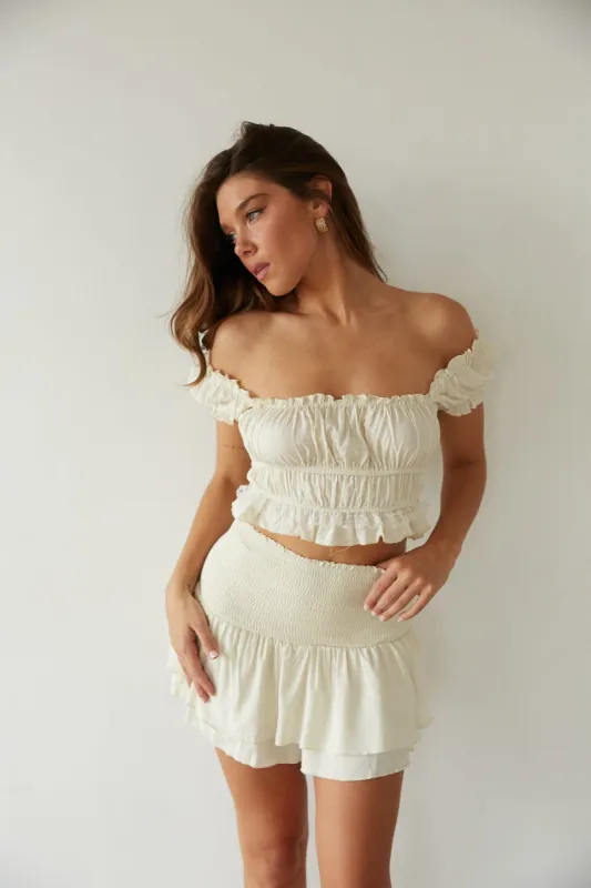 Kaylor Smocked Puff Sleeve Top sold by American Threads