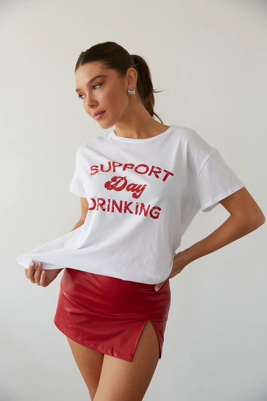 Native Daughters Support Day Drinking Tee sold by American Threads product image thumbnail 4