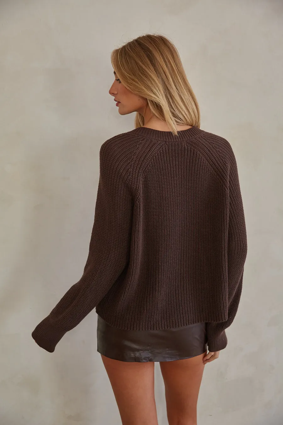 Lana Chunky Knit Cardigan sold by American Threads product image thumbnail 5