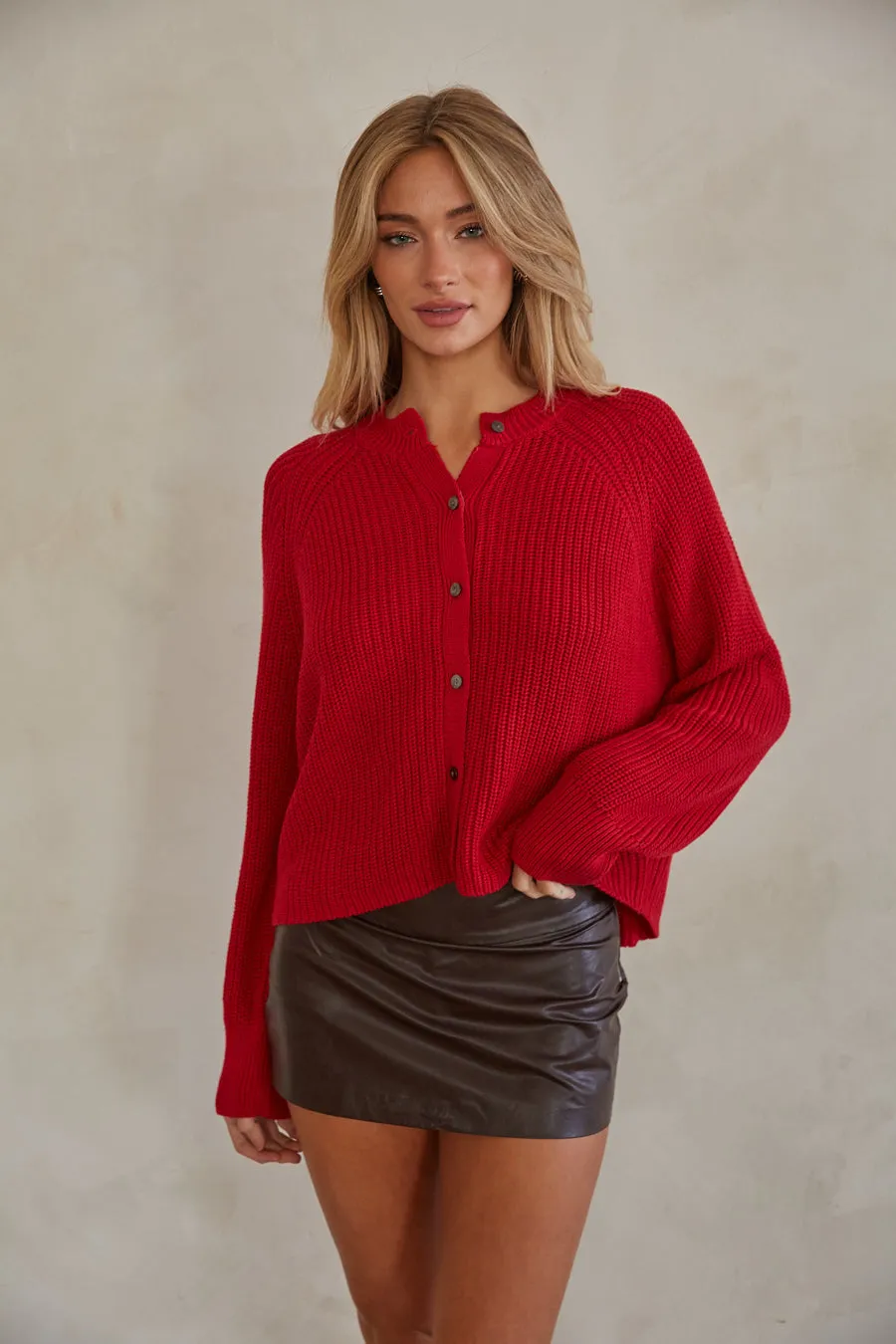 Lana Chunky Knit Cardigan sold by American Threads